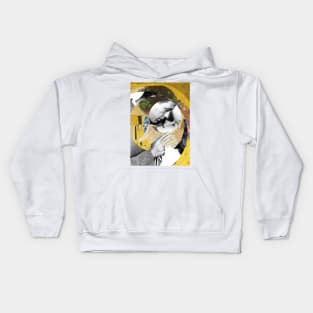 Klimt’s The Kiss and Humphrey Bogart with Lauren Bacall in “Dark Passage” Kids Hoodie